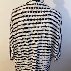 black and white sweater